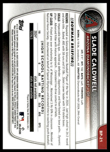 2025 Bowman - Slade Caldwell Prospects - Baseball #BP-21
