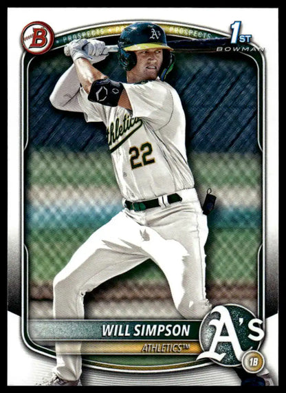 2025 Bowman - Will Simpson Prospects - Baseball #BP-35