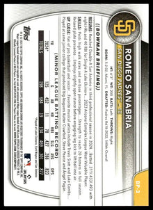 2025 Bowman - Romeo Sanabria Prospects - Baseball #BP-3