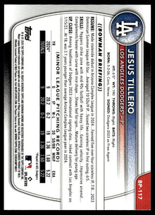 2025 Bowman - Jesus Tillero Prospects - Baseball #BP-117