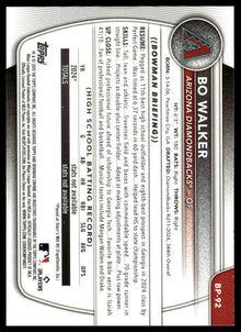 2025 Bowman - Bo Walker Prospects - Baseball #BP-92