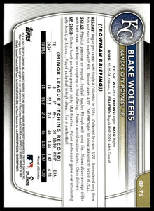 2025 Bowman - Blake Wolters Prospects - Baseball #BP-76