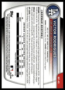 2025 Bowman - Victor Rodrigues Prospects - Baseball #BP-45