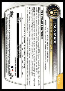 2025 Bowman - Jesus Made Prospects - Baseball #BP-66