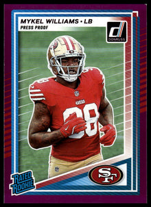 2025 Donruss - Mykel Williams Press Proofs Purple - Football #319