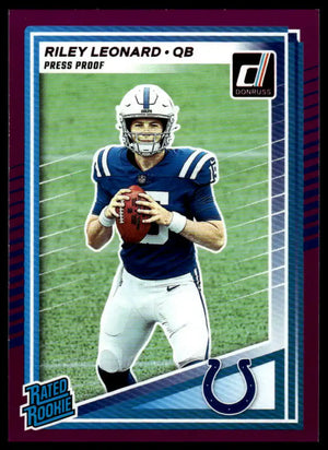 2025 Donruss - Riley Leonard Press Proofs Purple - Football #341