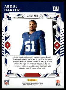 2025 Donruss - Abdul Carter The Elite Series Rookies - Football #ESR-ACR