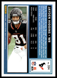 2025 Donruss - Jayden Higgins - Football #334