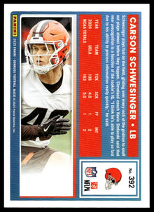 2025 Donruss - Carson Schwesinger - Football #392