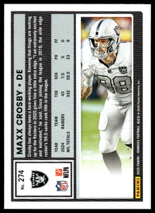 2025 Donruss - Maxx Crosby Press Proofs Purple - Football #274