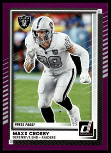 2025 Donruss - Maxx Crosby Press Proofs Purple - Football #274
