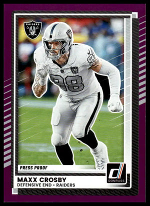 2025 Donruss - Maxx Crosby Press Proofs Purple - Football #274