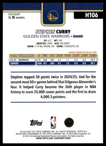 2025-26 Topps Holiday - Stephen Curry - Basketball #H106