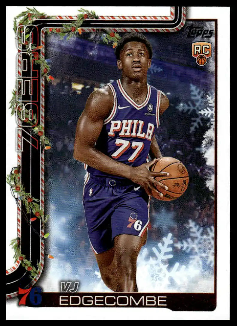 2025-26 Topps Holiday - VJ Edgecombe - Basketball #H163