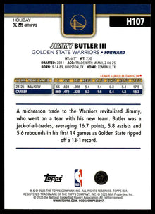 2025-26 Topps Holiday - Jimmy Butler III Glitter Holiday - Basketball #H107