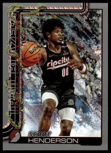 2025-26 Topps Holiday - Scoot Henderson Glitter Holiday - Basketball #H96