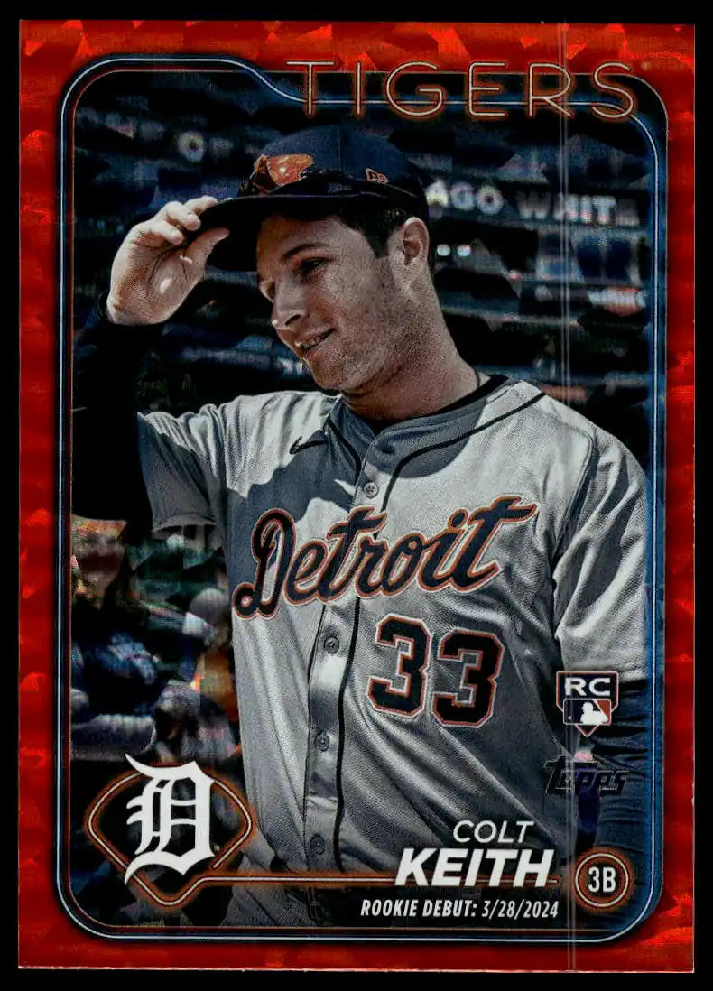 2024 Topps Update - Colt Keith Orange Crackle Foilboard /299 - Baseball #US192