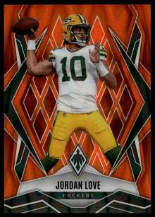 2025 Panini Phoenix - Jordan Love Orange Seismic Prizm - Football #117