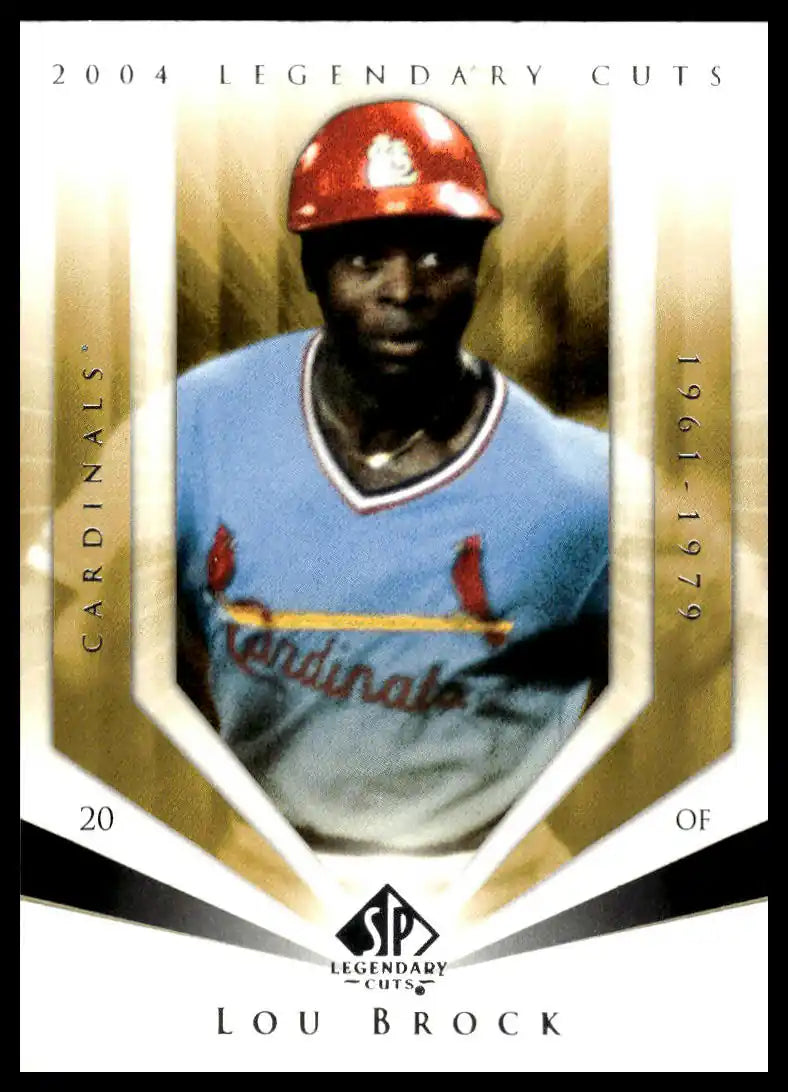 2004 SP Legendary Cuts - Lou Brock - Baseball #72