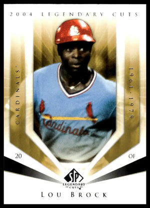 2004 SP Legendary Cuts - Lou Brock - Baseball #72