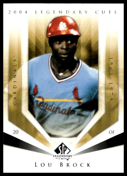 2004 SP Legendary Cuts - Lou Brock - Baseball #72