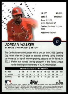 2023 Topps Pristine - Jordan Walker - Baseball #47