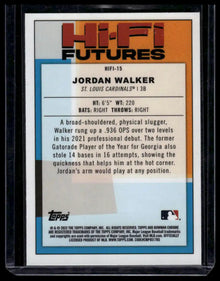 2022 Bowman - Jordan Walker Hi-Fi Futures - Baseball #HIFI-15