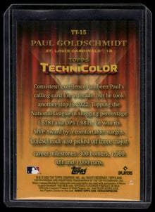 2023 Topps Chrome - Paul Goldschmidt Topps in Technicolor - Baseball #TT-15