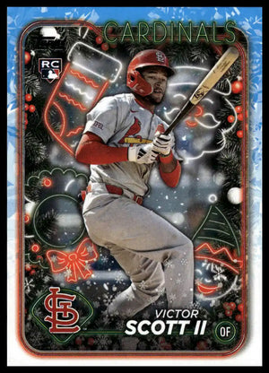 2024 Topps Holiday - Victor Scott II - Baseball #H105