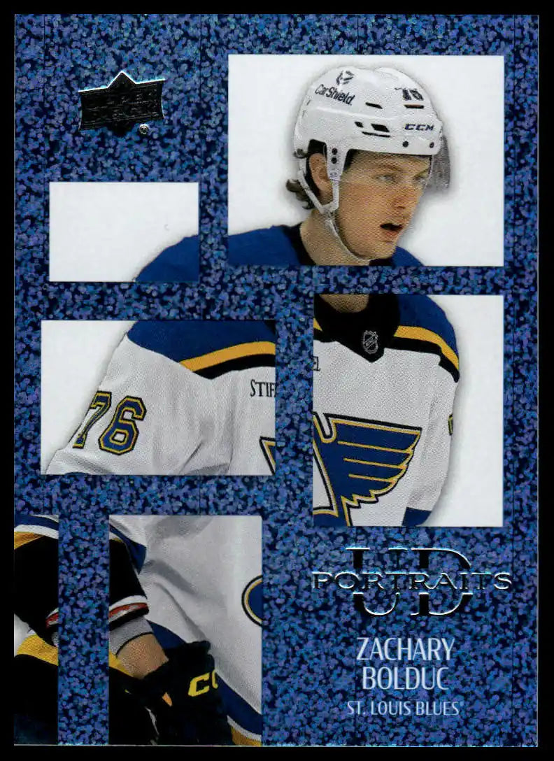 2024-25 Upper Deck - Zachary Bolduc UD Portraits Speckled - Hockey #P55