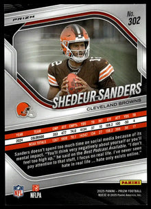 2025 Panini Prizm - Shedeur Sanders Green Wave - Football #302
