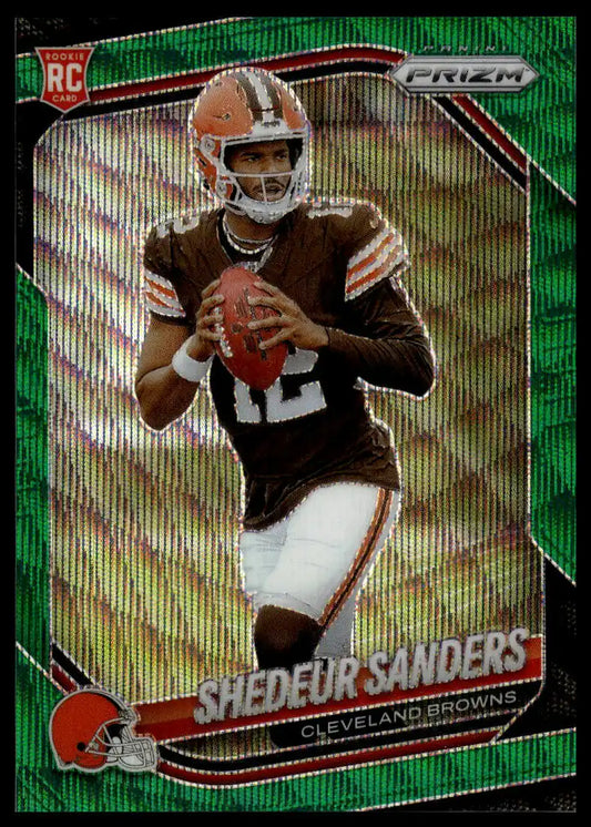 2025 Panini Prizm - Shedeur Sanders Green Wave - Football #302