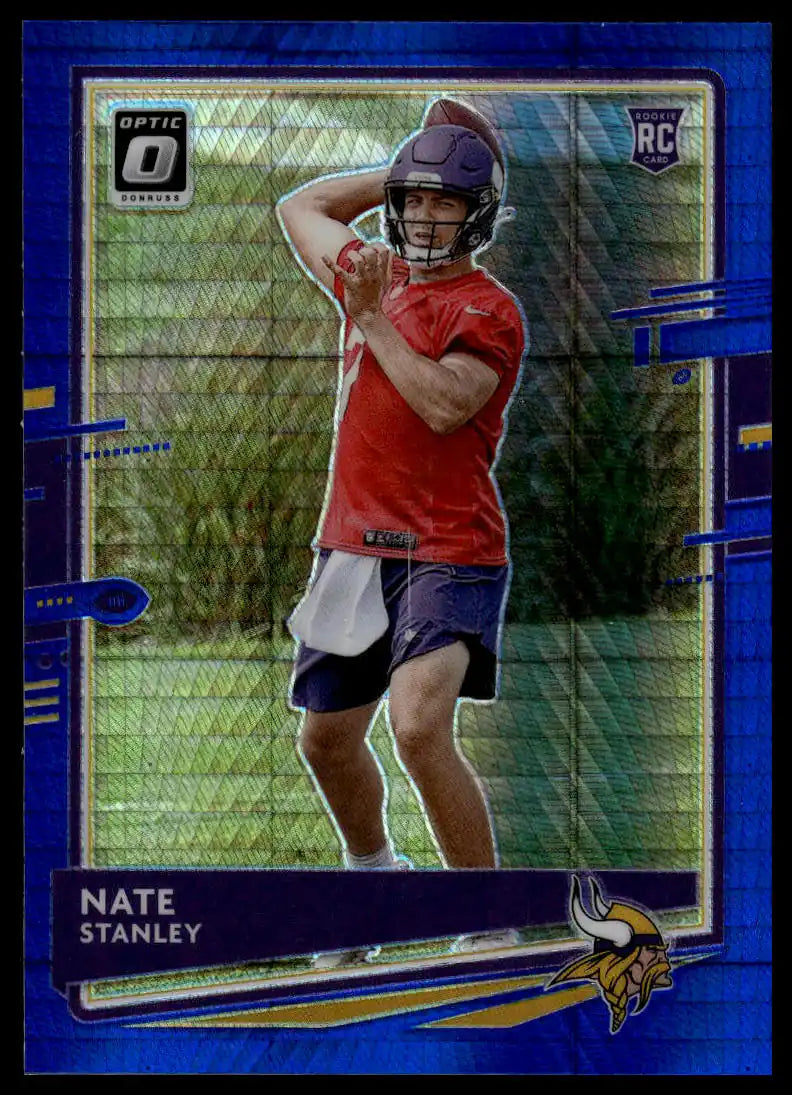 2020 Donruss Optic - Nate Stanley Blue Hyper - Football #150