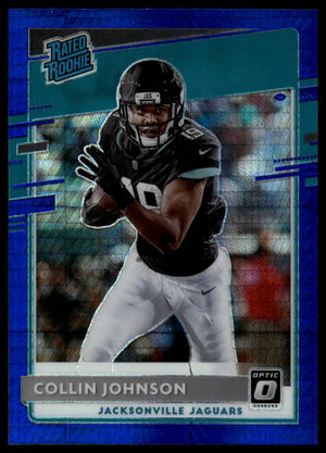 2020 Donruss Optic - Collin Johnson Blue Hyper - Football #197