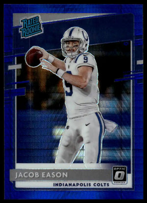 2020 Donruss Optic - Jacob Eason Blue Hyper - Football #162