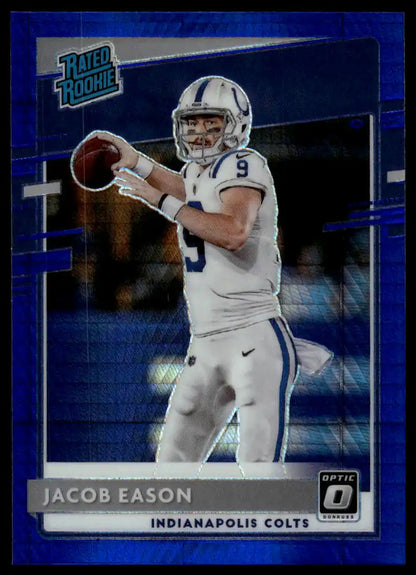 2020 Donruss Optic - Jacob Eason Blue Hyper - Football #162