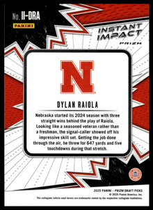 2025 Panini Prizm Draft Picks - Dylan Raiola Instant Impact - Football #II-DRA