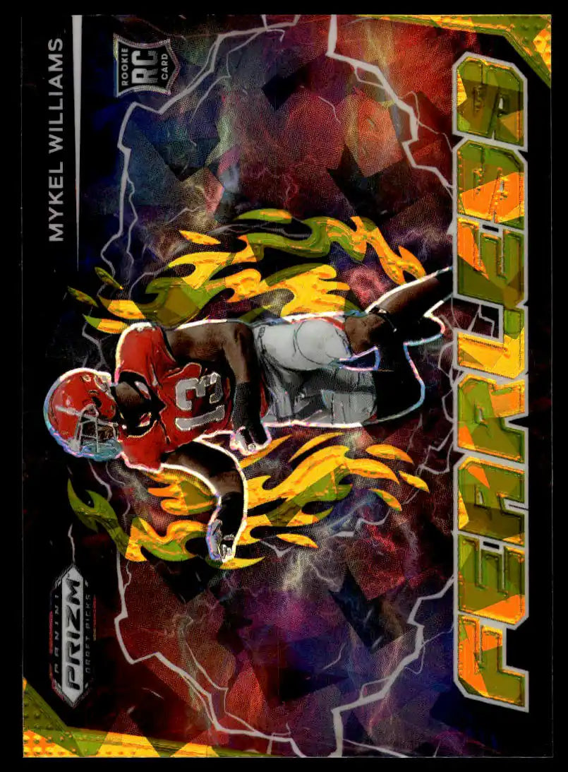 2025 Prizm Draft Picks - Mykel Williams Fearless Gold Ice - Football #F-MWS