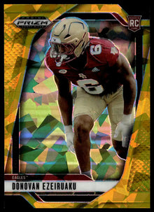 2025 Panini Prizm Draft Picks - Donovan Ezeiruaku Prizms Gold Ice - Football #14