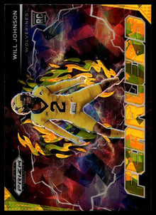 2025 Panini Prizm Draft Picks - Will Johnson Fearless Gold Ice - Football #F-WJN