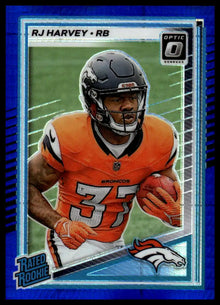 2025 Donruss Optic - RJ Harvey Blue Hyper - Football #208