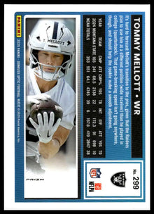 2025 Donruss Optic - Tommy Mellott Blue Hyper - Football #299