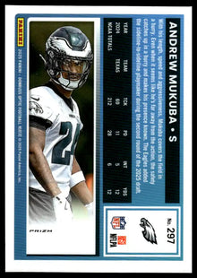 2025 Donruss Optic - Andrew Mukuba Blue Hyper - Football #297