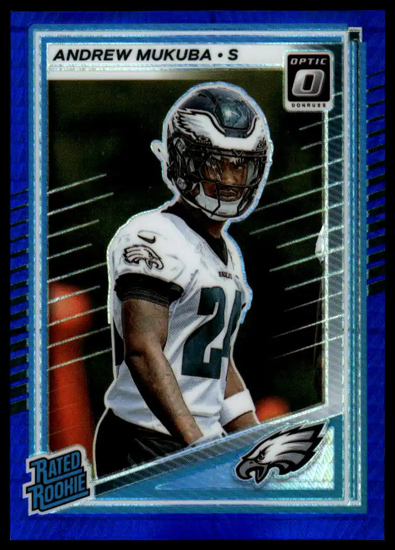 2025 Donruss Optic - Andrew Mukuba Blue Hyper - Football #297