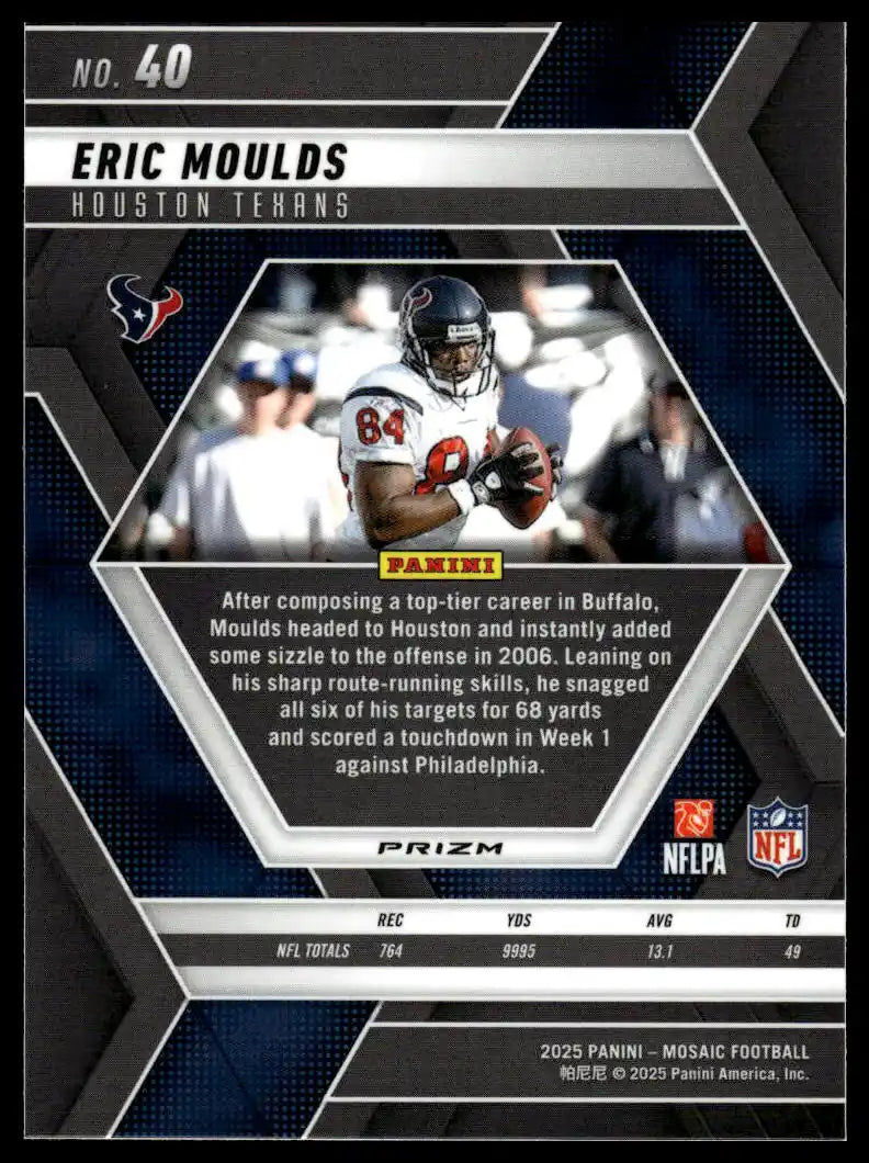 2025 Panini Mosaic - Eric Moulds Mosaic Green - Football #40