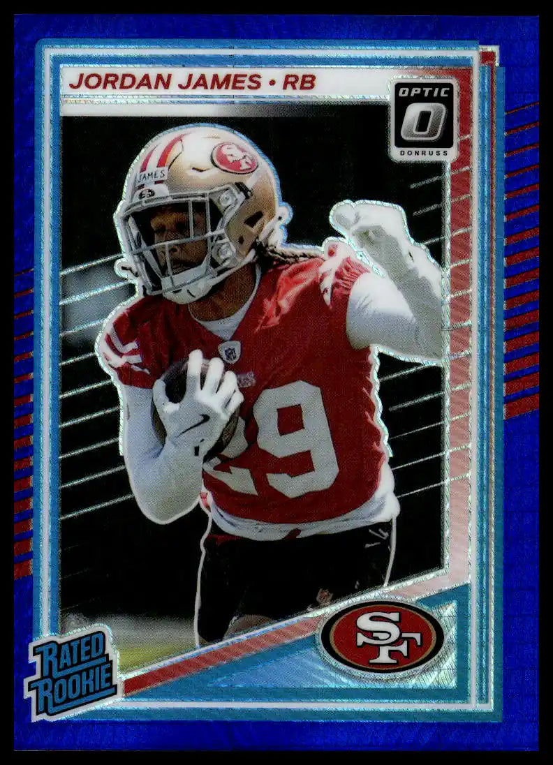 2025 Donruss Optic - Jordan James Blue Hyper - Football #278