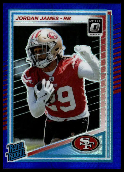 2025 Donruss Optic - Jordan James Blue Hyper - Football #278