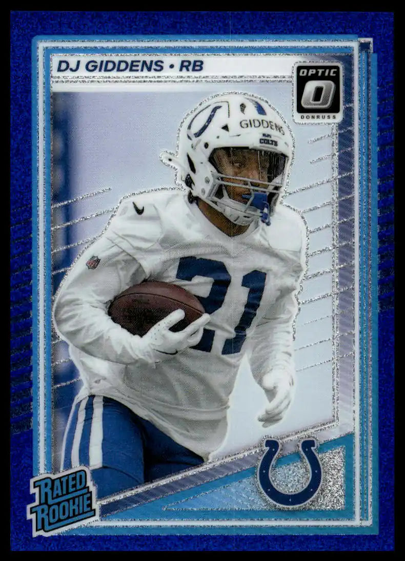 2025 Donruss Optic - DJ Giddens Blue Hyper - Football #258