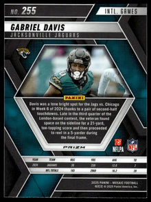 2025 Panini Mosaic - Gabriel Davis Silver - Football #255