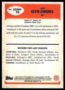 2025 Bowman University Chrome - Kevin Jennings 1955 - Football #55AV-10